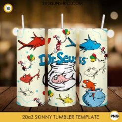 Dr Seuss A Fish Out of Water 20oz Tumbler Wrap PNG File
