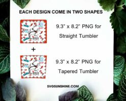 Cat In The Hat Seussville Story 20oz Tumbler Wrap PNG File