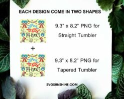 Dr Seuss Miss Thing Thing 1 Thing 2 20oz Tumbler Wrap PNG File