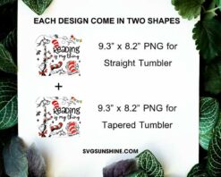 Dr Seuss Reading In My Thing 20oz Tumbler Wrap PNG File