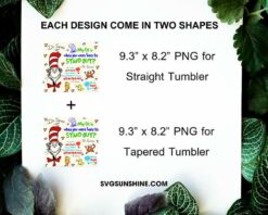 Why Fit In When You Were Born To Stand Out Dr Seuss 20oz Tumbler Wrap PNG File