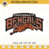 Cincinnati Bengals Tiger Embroidery Designs, NFL Machine Embroidery Design File