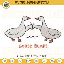 Goose Bumps Embroidery Pattern, Goose Bumps Best Friends Embroidery Designs