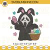 Scream Ghostface Bunny Easter Embroidery Designs