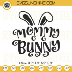 Mommy Bunny Easter Embroidery Designs