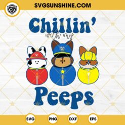 Pooh And Friends Chillin With My Peeps SVG, Winnie The Pooh Cute Character SVG PNG DXF EPS
