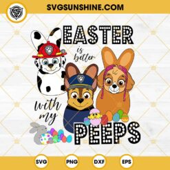 Pokemon Easter Is Better With My Peeps SVG, Pikachu Easter Bunny SVG, Pokemon Happy Easter SVG