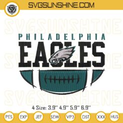 Philadelphia Eagles Football Embroidery Designs