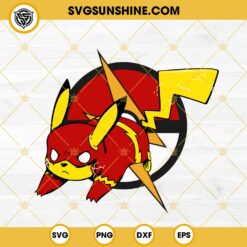 Pokemon Pikachu Flash SVG, Cute Pikachu Cartoon SVG PNG DXF EPS