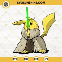 Pokemon Pikachu Yoda SVG, Pokemon Star Wars SVG PNG DXF EPS