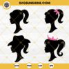 Princess Barbie Head Silhouette Bundle SVG PNG DXF EPS