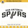 San Antonio Spurs Logo NBA Team Embroidery Design