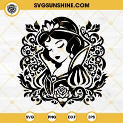 Snow White SVG, Mandala SVG, Disney Princess SVG