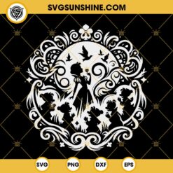 Snow White And The 7 Dwarfs SVG, Disney Princess Zentangle SVG, Maori Style SVG