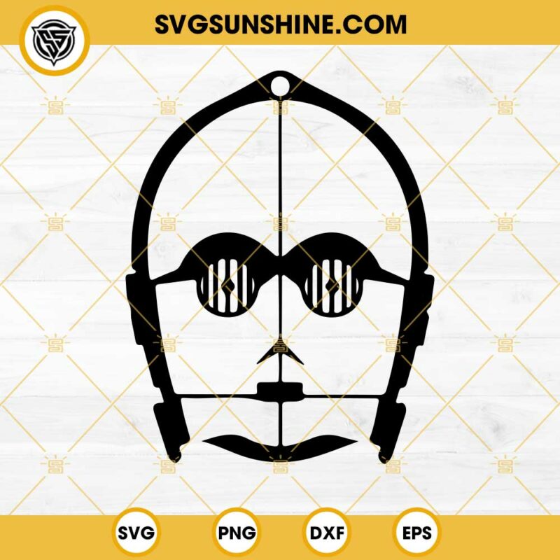 Star Wars C3PO Silhouette SVG, C3po Star Wars SVG PNG DXF EPS