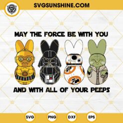 May The Peeps Be With You SVG, Star Wars Easter Peeps SVG Files