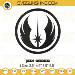 Star Wars Jedi Order Machine Embroidery Designs