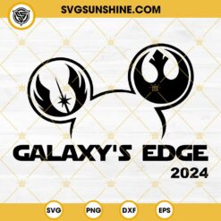 Star Wars Land Jedi Mickey Ears SVG, Galaxy’s Edge 2024 SVG PNG DXF EPS