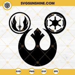 Star Wars Republic Rebels SVG, Mickey Head Star Wars SVG