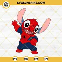 Stitch Spiderman SVG PNG EPS DXF File