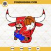 Super Mario NBA Chicago Bulls SVG PNG DXF EPS FIle