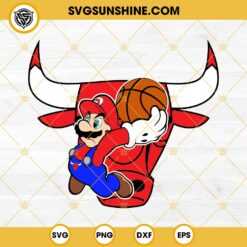 Super Mario NBA Toronto Raptors SVG PNG DXF EPS FIle
