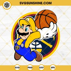 Super Mario NBA Denver Nuggets SVG PNG DXF EPS FIle