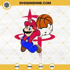 Super Mario NBA Brooklyn Nets SVG PNG DXF EPS FIle
