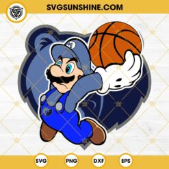 Super Mario NBA Dallas Mavericks SVG PNG DXF EPS FIle