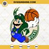 Super Mario NBA Milwaukee Bucks SVG PNG DXF EPS FIle