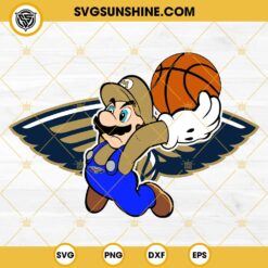 Super Mario NBA New Orleans Pelicans SVG PNG DXF EPS FIle