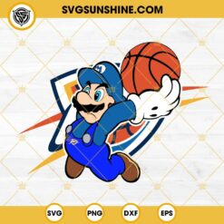 Super Mario NBA Oklahoma City Thunder SVG PNG DXF EPS FIle