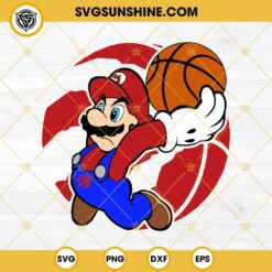Super Mario NBA Toronto Raptors SVG PNG DXF EPS FIle