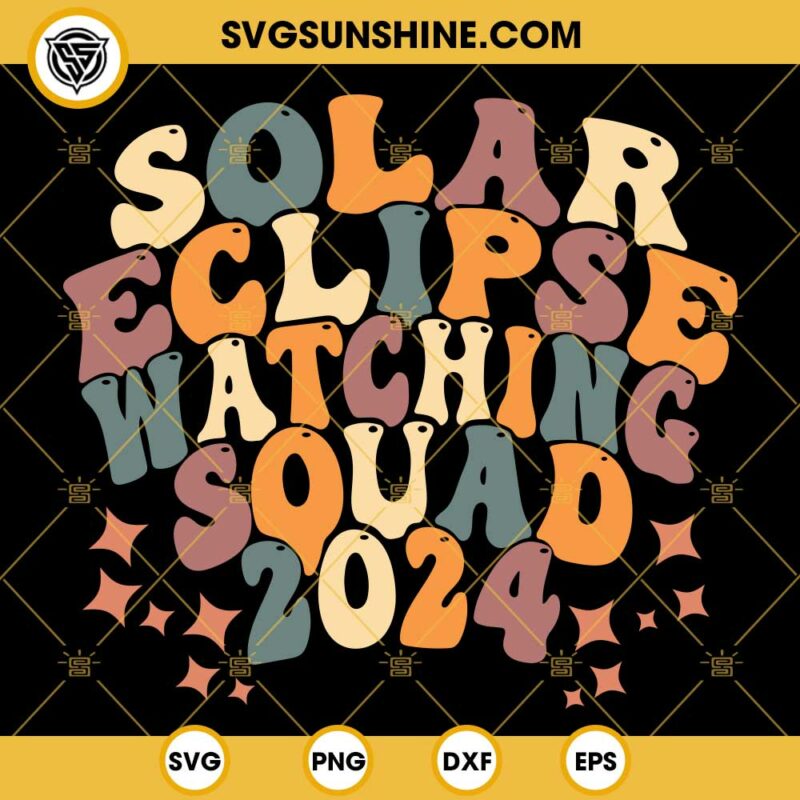 Total Solar Eclipse April 2024 SVG PNG DXF EPS