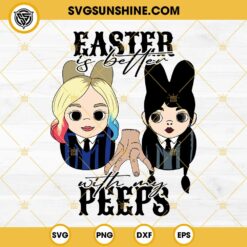 Wednesday Addams Easter SVG, Easter Is Better With My Peeps SVG, Wednesday Addams SVG