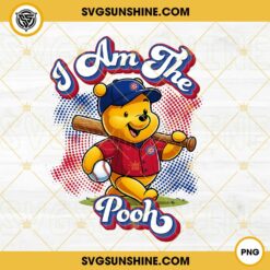 Winnie The Pooh Chicago Cubs Baseball PNG Design File