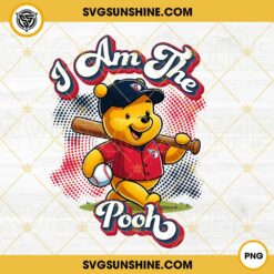 Winnie The Pooh Cleveland Guardians Baseball PNG Design File