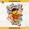 Winnie The Pooh Detroit Tigers Baseball PNG Design File
