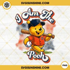 Winnie The Pooh Texas Rangers Baseball PNG Design File