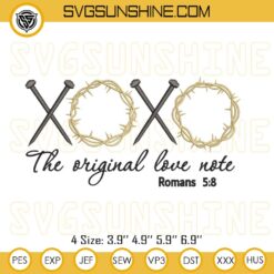 Xoxo The Original Love Note Embroidery Designs