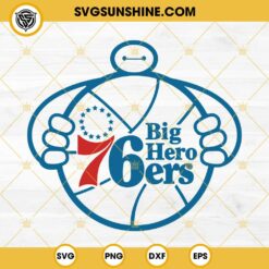 Baymax Big Hero Philadelphia 76ers SVG PNG DXF EPS Cut Files