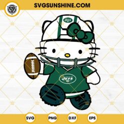Hello Kitty Football New York Jets SVG PNG DXF EXP