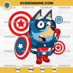 Bluey Hulk SVG, Bluey Superhero SVG, Bluey Marvel Avengers SVG