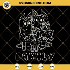 Bluey Family SVG, The Heeler Family SVG