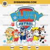 Bluey PAW Patrol SVG PNG Designs Silhouette Vector Clipart