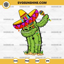 Let’s Fiesta Svg, Cinco De Mayo Mexican Guitar Cactus Svg Png Dxf Eps Cricut