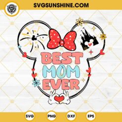 Disney Best Mom Ever SVG, Mama Mouse Head SVG, Disney Mother’s Day SVG