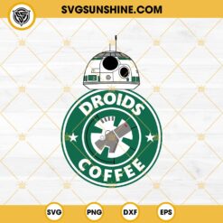 Droids Coffee SVG, BB8 Robot Star Wars Starbucks Coffee SVG