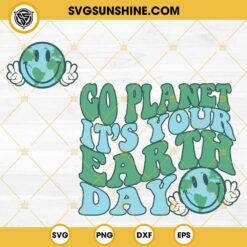 Earth Day Peace Sign SVG, Smiley Everyday SVG, Earth Day SVG