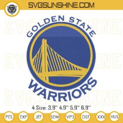 Golden State Warriors Logo Embroidery Design